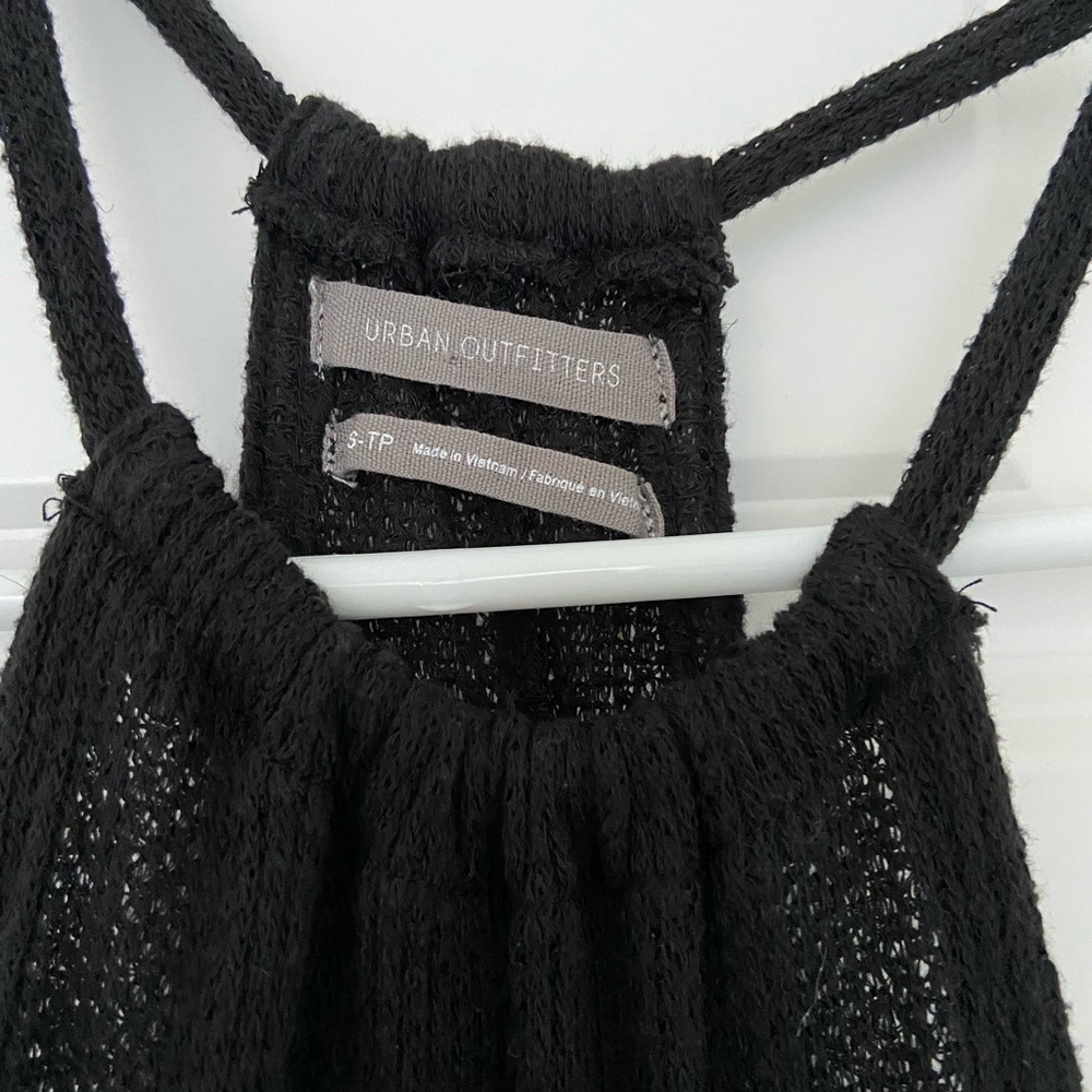 Black knit urban outfitters tank top
